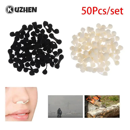 50Pcs Nose Filter Plug Filters Nasal Plugs Spray Disposable Sponge anti Invisible Breathable Air Swimming Replacement